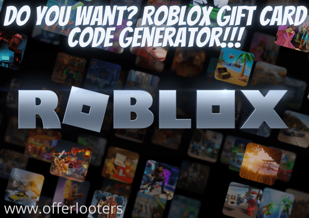 ROBLOX Gift Card Code Generator