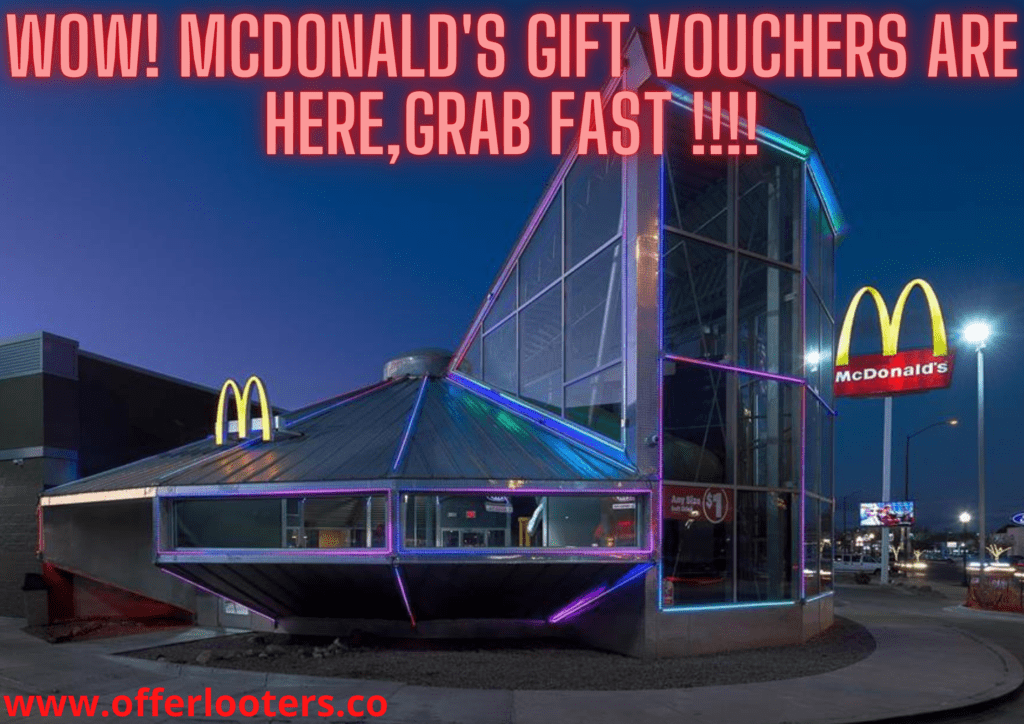 McDonald's Gift vouchers