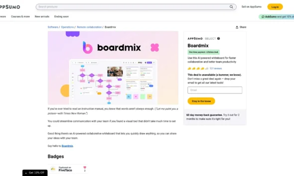 Appsumo Saas Tools for Productivity And Collaboration.